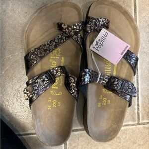 Papillio Women's Floral Sandals - Black